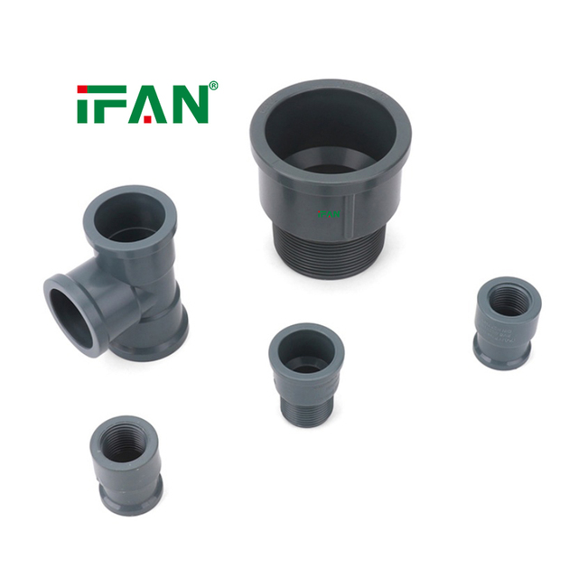 IFAN Premium PVC Fittings for Plumbing Gray NBR 20mm Thread Elbow UPVC Socket Fittings UPVC Pipe Fitting
