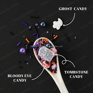 Stock <span class=keywords><strong>en</strong></span> vrac disponible Halloween yeux sanglants 1000g/500g sac <span class=keywords><strong>sucre</strong></span> comestible arrose décoration de gâteau pour fournitures de décoration de gâteau - Product Image 3