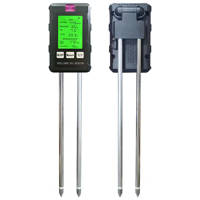 New Launched Portable 6-in-1 SOIL METER Measures PH Fertility Temperature Moisture Environmental Humidity Light CE RoHS ODM OEM