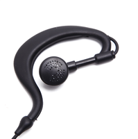Baofeng UV-82 Dual PTT Headset Earpiece Earphone dengan Mic untuk Baofeng UV-82 UV-8D UV-82L UV-89 UV-82HP Walkie Talkie