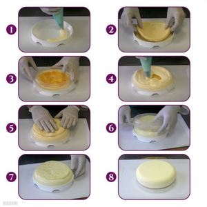 พิมพ์เค้กซิลิโคนทรงกลมขนาดใหญ่ Tangchu สำหรับมูส ไอศกรีม พุดดิ้ง ช็อกโกแลต บราวนี่ อบได้ ใช้กับเตาอบได้ - Product Image 4
