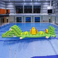 12 M Lange Kids N Volwassenen Giant Opblaasbare Water Hindernisbaan Voor Zwembad Voor Verkoop