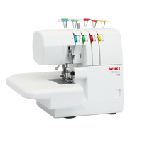 JUKKY 703 Machine à coudre surjeteuse portative industrielle Offre Spéciale Mini quatre fils usage domestique domestique alimentation manuelle industrielle