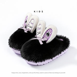 <b>Slippers</b> Rogue <b>Rabbit</b> Cute Cartoon Baotou 2025 plush <b>slippers</b> PVC - Product Image 5
