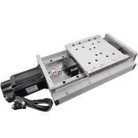 Table de travail robuste à double guidage linéaire avec base en profilé aluminium large de 240 mm, module électrique à vis à billes 25