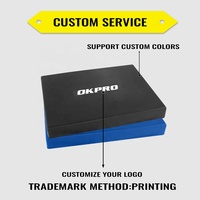 OKPRO - Tapete Antideslizante para Ejercicio, Yoga y Equilibrio, Color Azul y Negro, con Logotipo Personalizado al por Mayor