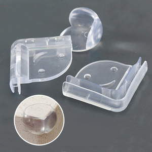 Protectores de esquinas redondos, transparentes y seguros para bebés para mesas de café de vidrio. - Product Image 1
