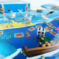 Jeu de société portable en carton durable OEM en gros, thème navigation, jeu de serpent amusant, personnalisable pour la famille, enfants/adultes