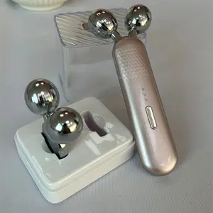 Mini equipamento de beleza para uso doméstico, removedor de queixo duplo, dispositivo de beleza com microcorrente, levantamento facial, massagem facial, ems
