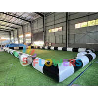 Terrain de football gonflable en Pvc portable à bas prix Jeux de sport Aire de jeux extérieure 3v3 Terrain de football Arena