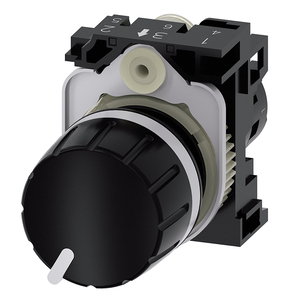 Expédition rapide, boîtier de bouton-poussoir industriel étanche IP66 en métal 22 mm 1 trou, 3SU1851-0AA00-0AG2 - Product Image 2