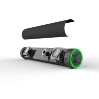 Haut-parleur de jeu USB portable avec 2 canaux 2.0, 6W RMS, 2 haut-parleurs pour PC, films et musique à domicile