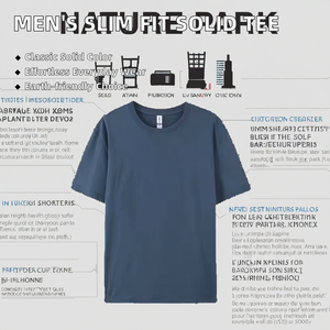 Camiseta Casual de Corte Regular para Hombre Y 2025, 100% Algodón, Diseño Liso, Tela Chifón No Tejida, Manga Corta, Ecológica XF123 - Product Image 2