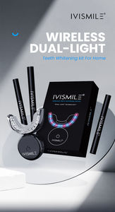 Kit Sbiancante per Denti Wireless per Adulti Ivismile con Logo Personalizzato, 32 LED, Luce Rossa e Blu, Gel con Ingredienti Perossido/HP/CP - Product Image 4