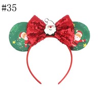 Serre-tête de Noël pour femme et fille, avec oreilles de souris et flocon de neige, accessoires de coiffure DIY