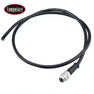 Conector Hembra Impermeable de Cobre Estañado con Aislamiento de Goma de 4 Núcleos 7A con Cable de 1 Metro + Conector de Montaje en Panel IP68 - Product Image 1