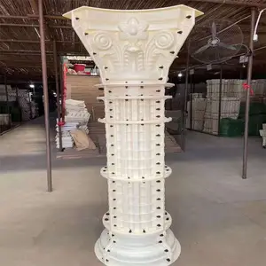 RF-Molde de columna de pilares romanos de hormigón, de plástico, suave, ranura y espiral, precio más barato, gran calidad, a la venta