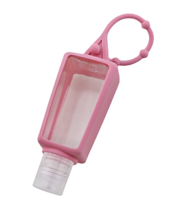 Top Seller Modern Leakproof Portable 30ml Silicone <b>Refillable</b> Silk Screen Printed <b>Hand</b> Sanitizer Bottle for Travel School Office - Product Image 2
