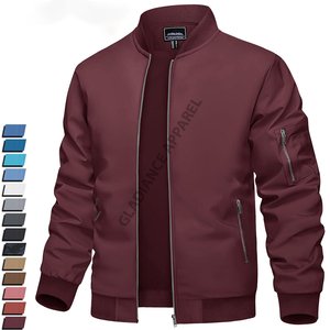 Veste bomber décontractée intelligente pour homme, sur mesure, écologique, coupe-vent, respirante, séchage rapide, grande taille, polyester/coton, exportée du Bangladesh - Product Image 1