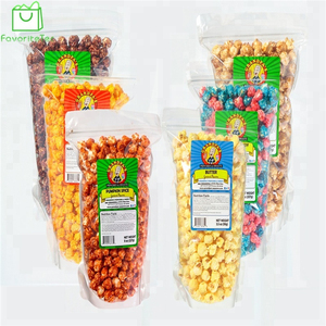 Food Grade Stand Up Zipper Pouch Aluminum Foil Popcorn Plastic Packaging Bag