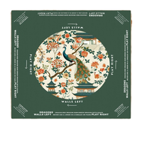 Tapis de table de mahjong carré durable, antidérapant, avec dos en caoutchouc, réduction du bruit, tapis de jeu décoratif pour le mahjong américain à usage domestique
