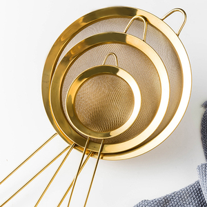 Rây lọc inox 304 cao cấp, lưới mịn, dụng cụ lọc nhà bếp, rổ lọc tròn bằng kim loại dùng trong gia đình - Product Image 1