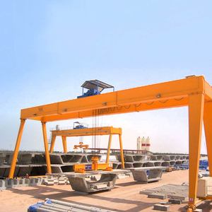 Heavy Electric Lifting Gantry <strong>Crane</strong> 20-30 Ton Double Girder with European Trolley Motor &amp; Engine Bearing Radio Control - Product Image 6