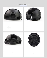 Vente en gros d'usine de casque de sécurité tactique de terrain ABS CS léger Mich2002 version action pour cyclisme