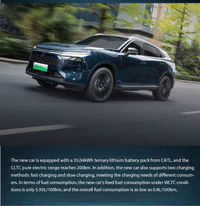 Nuove <span class=keywords><strong>Auto</strong></span> Ibride Wey Mocha PHEV 2024 Hi4 Lunga Autonomia 1.5T 170 Cavalli L4 SUV Ibrido Plug-in di Medie Dimensioni (4WD) SUV Cinese - Product Image 3