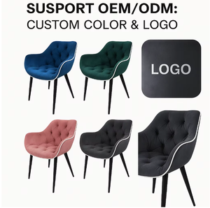 Chaises <span class=keywords><strong>de</strong></span> salle à manger au prix d'usine, chaise <span class=keywords><strong>de</strong></span> salon moderne avec pieds en métal, <span class=keywords><strong>fauteuil</strong></span> <span class=keywords><strong>de</strong></span> salle à manger rembourré - Product Image 1