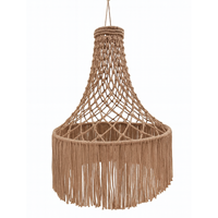 Décoration murale de luxe en macramé tressé à plusieurs niveaux, style Art Déco, avec pompons, pour intérieurs à plafonds hauts – Idéal comme cadeau de pendaison de crémaillère
