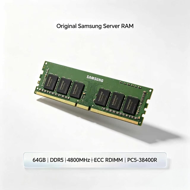 Samsung M321R8GA0BB0-CQK 64GB DDR5 4800 RDIMM ECC REG PC5-38400 2Rx4 Server RAM for Intel Xeon AMD EPYC Server Memory