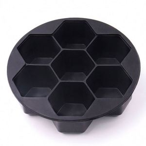 New Product Ideas Portable 7 Cavities Hexagon <b>Ice</b> <b>Maker</b> Eco-Friendly Silicone <b>Ice</b> Cube Freezer for Kitchen <b>Ice</b> Cream Tool - Product Image 3