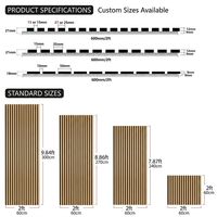 Panneau mural en bois de chêne 3D moderne, placage de bois, auto-adhésif, panneau mural acoustique en MDF pour décoration intérieure, absorption acoustique