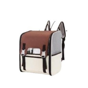 Cat Carrier Portable Pet <b>Backpack</b> Oxford Breathable Minimalist Style Zipper Closure for Cats - Product Image 5