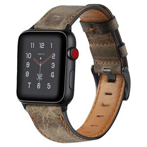 USENGKA High-end Genuino <span class=keywords><strong>Cinturino</strong></span> di Vigilanza del Cuoio 38mm/42mm/40mm/<span class=keywords><strong>44mm</strong></span> Per cinturini Per Orologi In <span class=keywords><strong>Pelle</strong></span> <span class=keywords><strong>Apple</strong></span> - Product Image 1