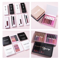 Rouge à Lèvres Liquide Multi-Couleur Longue Tenue Sous Marque Maquillage Tube Brillant Hydratant Pailleté