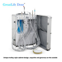 Greatlife Dent Ce Approved Unidades Odontologicas Mobile Dental Equipment Mobile Unit Portable Dental with Air Compressor