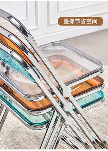 Fashion Design Foldable Restaurant <b>Chairs</b> Clear Acrylic Folding <b>Chair</b> for Weddings Event - Product Image 5