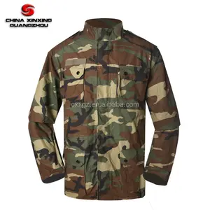 CXXGZ Woodland Camouflage Uniform Tactical Training suit Tiger-stripe Como For Outdoor Activity BDU Uniform