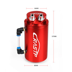 CRASTP Nouveau Collecteur d'Huile Rond en Aluminium 300ML pour Rétrofit/Mise à Niveau Automobile - Product Image 2