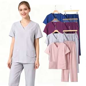 医療用スクラブユニフォーム女性用スクラブナースユニフォームセット病院用OEMサービス女性用スクラブユニフォームセット - Product Image 2