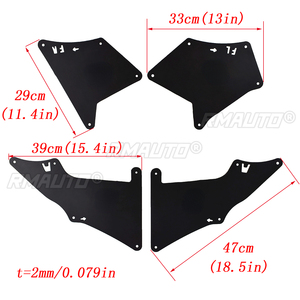 บังโคลน RMAUTO สำหรับ Toyota Land Cruiser Prado 03-20 แผ่นกันโคลน บังโคลนหน้า บังโคลนหลัง รุ่น 5388635020 5373535150 5373635150 - Product Image 4