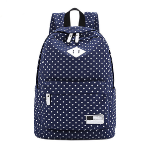 Zaini da donna di nuova moda zaino in tela a pois borsa a tracolla da scuola zaini da viaggio zaini per Laptop ragazze impermeabili JLD - Product Image 1