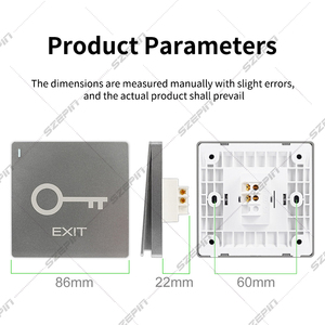 Interruptor de Salida Oculto Tipo 86, 12V 3A, Botón de Plástico ABS, Utilizado para Control de Acceso con Cerradura Magnética, Protección de Seguridad para el Hogar - Product Image 6