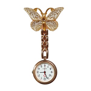 Reloj de bolsillo de cuarzo de bronce para bombero con cadena |   Reloj de Bolsillo con Diseño en Relieve Vintage para Regalo - Product Image 2