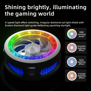 Мобильный охлаждающий вентилятор PIVA B3 25W для игр с цветной LED-подсветкой, полупроводниковый кулер для телефона с магнитным и вращающимся креплением для PUBG - Product Image 5