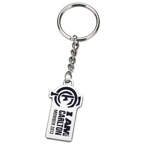 พวงกุญแจโลหะเคลือบเงาทันสมัยพร้อมออกแบบชื่อและโลโก้ตามสั่ง - Product Image 1