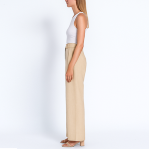 <span class=keywords><strong>Pantaloni</strong></span> Casual da <span class=keywords><strong>Donna</strong></span> a <span class=keywords><strong>Vita</strong></span> <span class=keywords><strong>Alta</strong></span>, Gamba Larga in Cotone e <span class=keywords><strong>Lino</strong></span>, Stile Dritto Personalizzato - Product Image 2