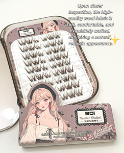 Cils artificiels <span class=keywords><strong>BQI</strong></span> sans colle, tenue longue durée sans tomber, boucles durables, cils légers pour tous les types de yeux - Product Image 2
